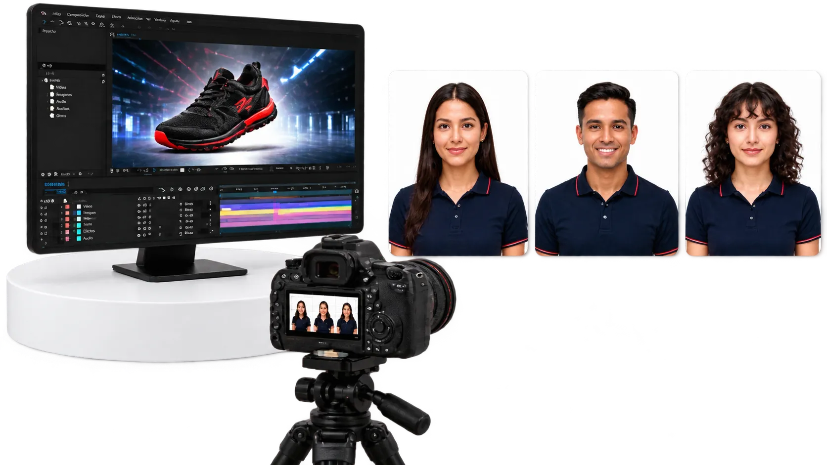 Producción de contenido audiovisual, reels y fotografía